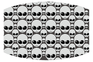 halloween Alien theme mask design