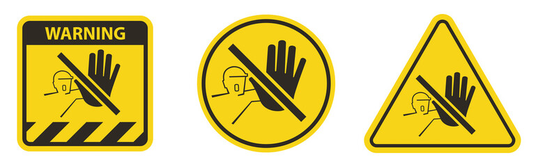 Do not enter before being allowed