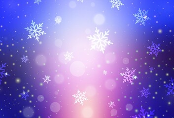 Light Blue, Red vector texture in birthday style.