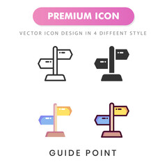 guide point icon for your website design, logo, app, UI. Vector graphics illustration and editable stroke.