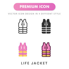 life jacket icon for your website design, logo, app, UI. Vector graphics illustration and editable stroke.