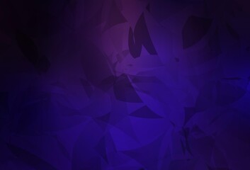 Dark Purple, Pink vector texture with abstract poly forms.
