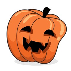 Pumpkin Halloween Cartoon Illustrations Vector