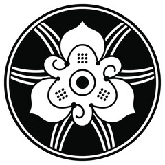 Fototapeta premium Vector Mandala for coloring book, Indian motifs 