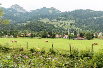 Blick auf Bayrischzell nahe Tirol