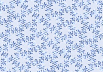 Snowflakes with a watercolor texture. Celebratory background can be used for graphic designs Christmas, invitations and greeting cards, photo frames, posters, winter holidays. Pattern