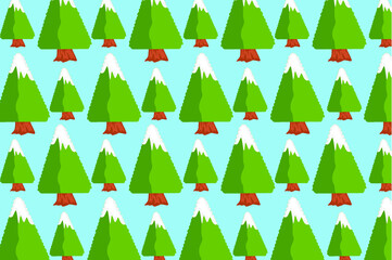 winter pine tree theme pattern