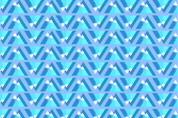 winter mountain theme pattern