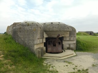 Bunker - Batterie de Longues-sur-Mer entre Omaha et Gold beach - Débarquement de Normandie - France