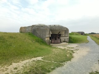 Bunker - Batterie de Longues-sur-Mer entre Omaha et Gold beach - Débarquement de Normandie - France