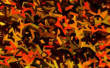 Obraz premium Dark Red, Yellow vector layout with bright stars.