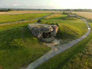 Bunker - Batterie de Longues-sur-Mer entre Omaha et Gold beach - Débarquement de Normandie - France