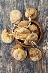 dried dried fruits of sweet ripe figs