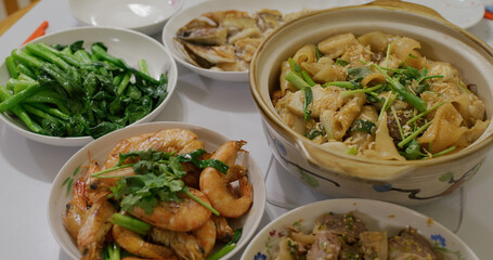Hong Kong style dinner at home