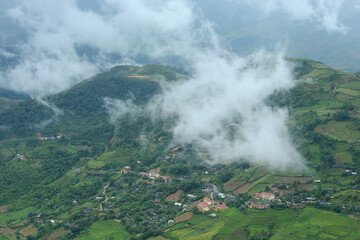 vietnam morning fog