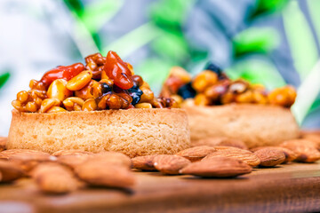 delicious dessert made from a large number of ingredients