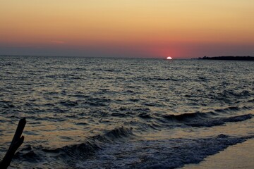 sunset on the beach © javi