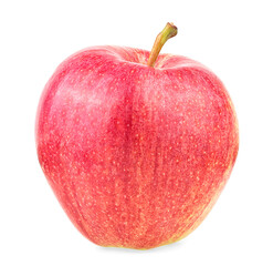 Fresh red apple isolated on a white background. Red apple fruit.