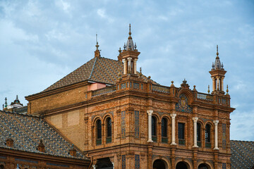 The María Luisa Park in Seville, photographed in 2021, Andalusia, Spain