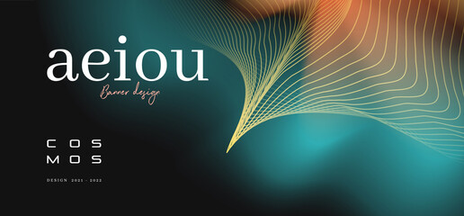 Abstract colorful cosmos background design.  Modern color background.