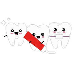 Teeth for dentistry with tooth asthma and braces