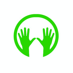 hands in a circle vector
