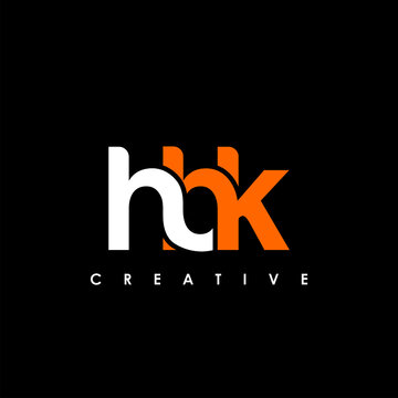HBK Letter Initial Logo Design Template Vector Illustration