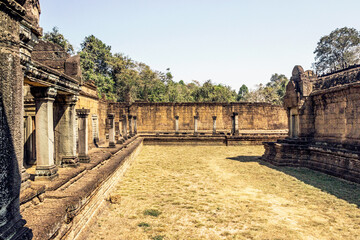 old ruins of Banteay Samre temple in Angkor city, Cambodia 