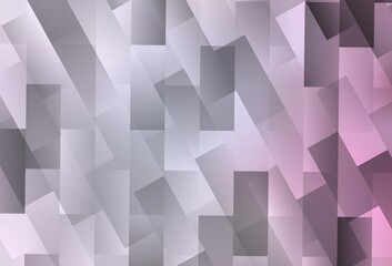 Obraz premium Light Pink vector pattern in square style.