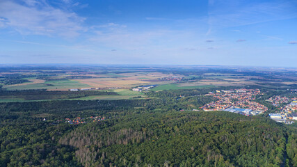 Fototapeta na wymiar Harz. Vogelperspektive.