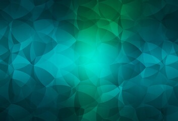 Fototapeta premium Light Blue, Green vector abstract mosaic pattern.
