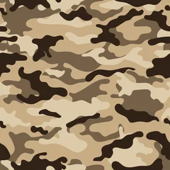 Naadloos Fotobehang Airtex Camouflage vectorcamouflagepatroon voor kledingontwerp. Trendy camouflage militair patroon