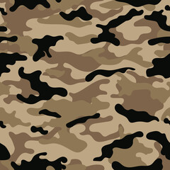vectorcamouflagepatroon voor kledingontwerp. Trendy camouflage militair patroon