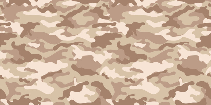 Desert camouflage pattern for clothing design. Trendy camouflage military pattern	