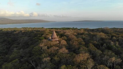 The Menjangan Bali Tree House taken with a drone on August 20th