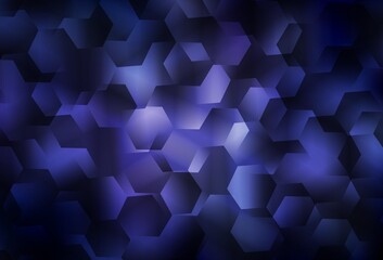 Dark Purple vector triangle mosaic background.