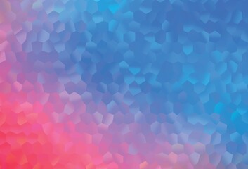 Light Blue, Red vector texture with colorful hexagons.