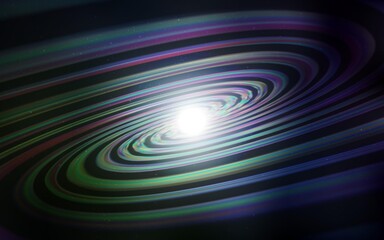 Dark Blue, Green vector layout with cosmic stars.