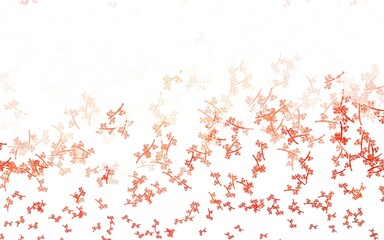 Light Red vector doodle pattern with branches.