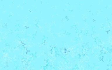 Light BLUE vector texture with artificial intelligence concept.