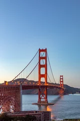 Foto op Plexiglas Golden Gate Bridge golden gate bridge in sunset