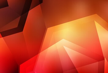 Light Red vector abstract mosaic backdrop.