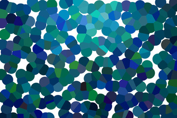 Macro pointillism in light and dark blue hues