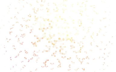 Light Orange vector background with spots.