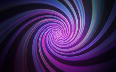 Fototapeta premium Dark Purple, Pink vector template with space stars.