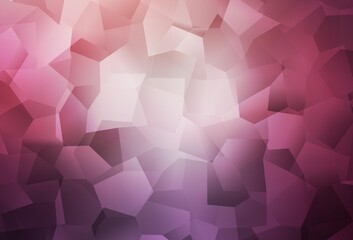 Dark Purple, Pink vector texture with abstract forms.
