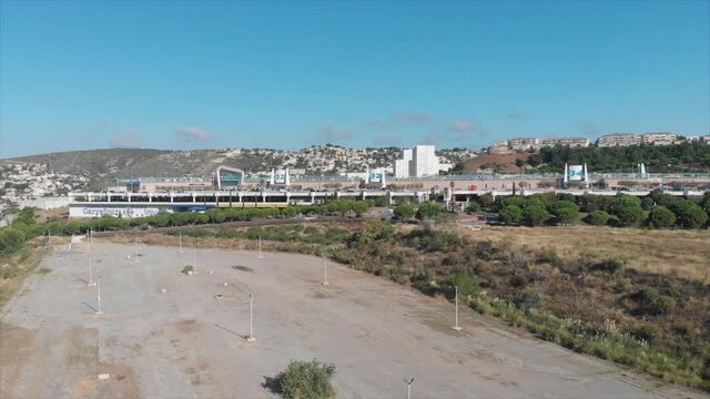 drone image of the grand littoral shopping center in marseille
