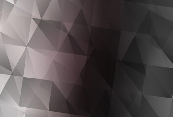 Obraz premium Light Gray vector shining triangular background.