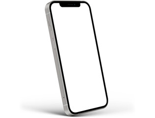  smartphone with blank isolated empty screen for mockup making, premium photo