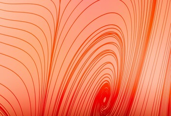 Light Red vector backdrop with bent lines.